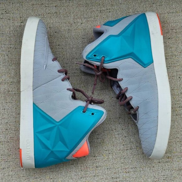 Nike Men Sneaker High Top Gray/Blue Shoes Lace Up Size 11US 45EU - Picture 3 of 12